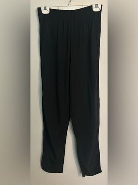 Vintage 90s Hot Stuff Black Tapered Leg Elastic Waist Size Small Dress Pants